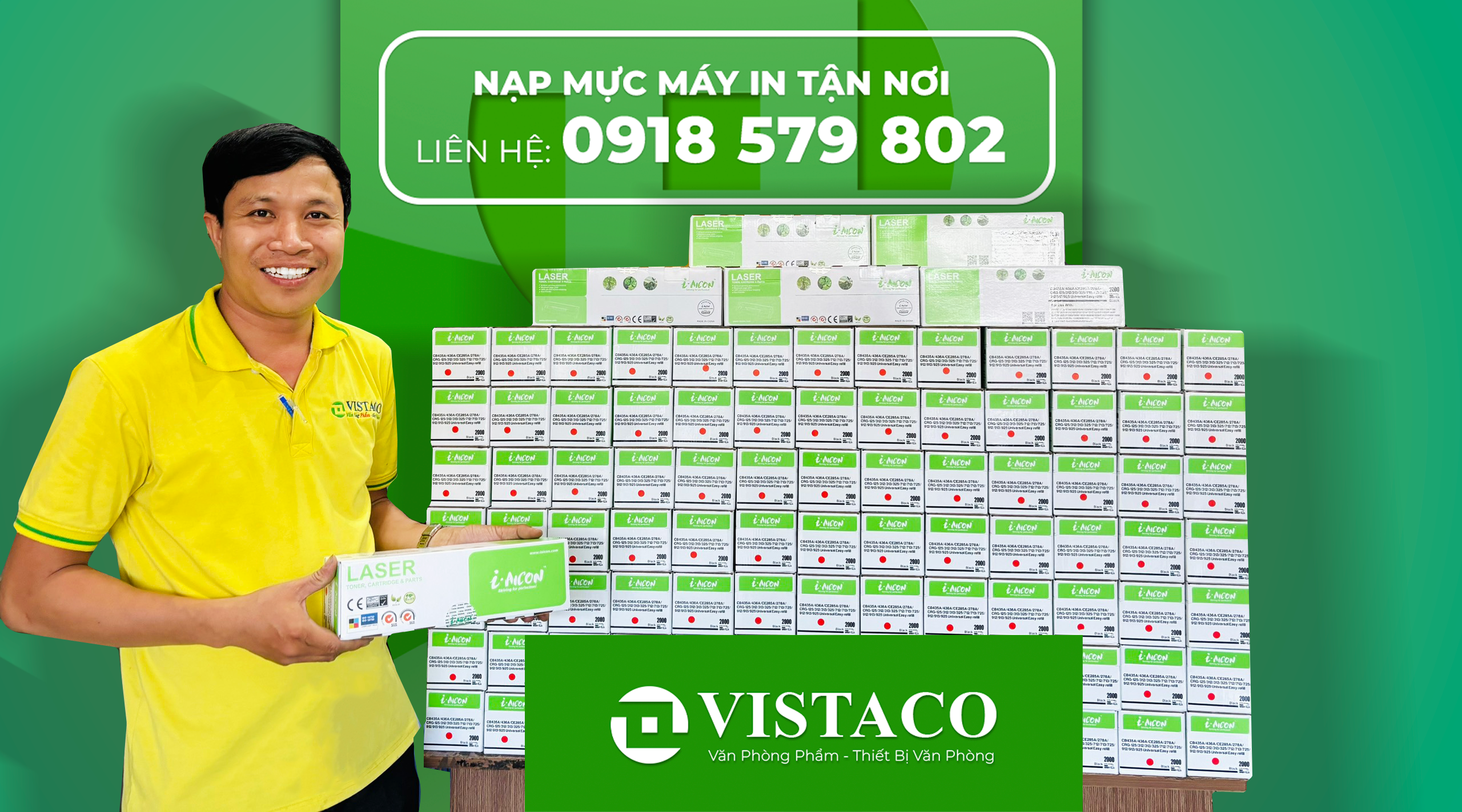 nạp mực máy in tận nơi bình dương