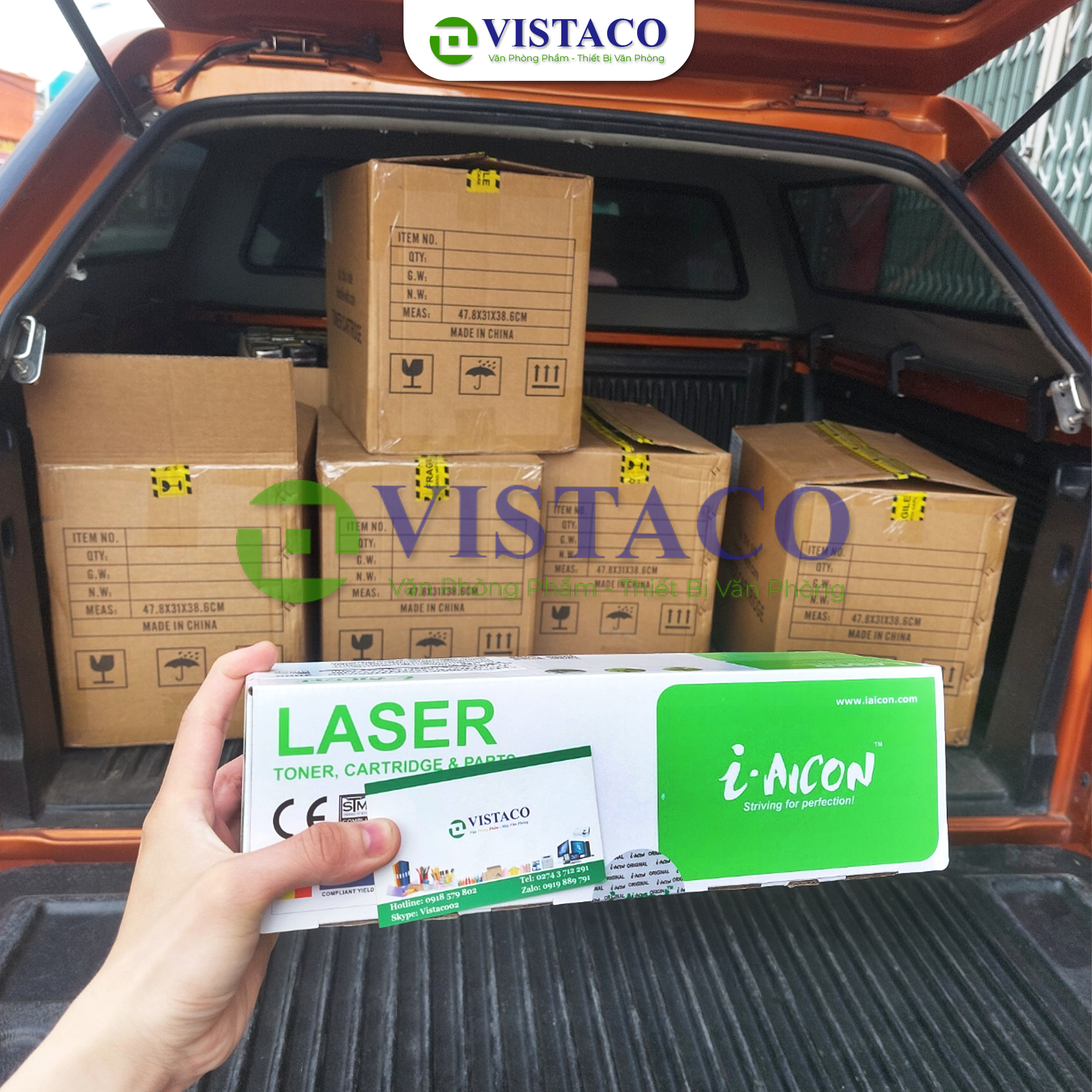 VISTACO chuẩn bị giao hàng cho quý đơn vị là WORLDEN - Nạp mực in Thuận An