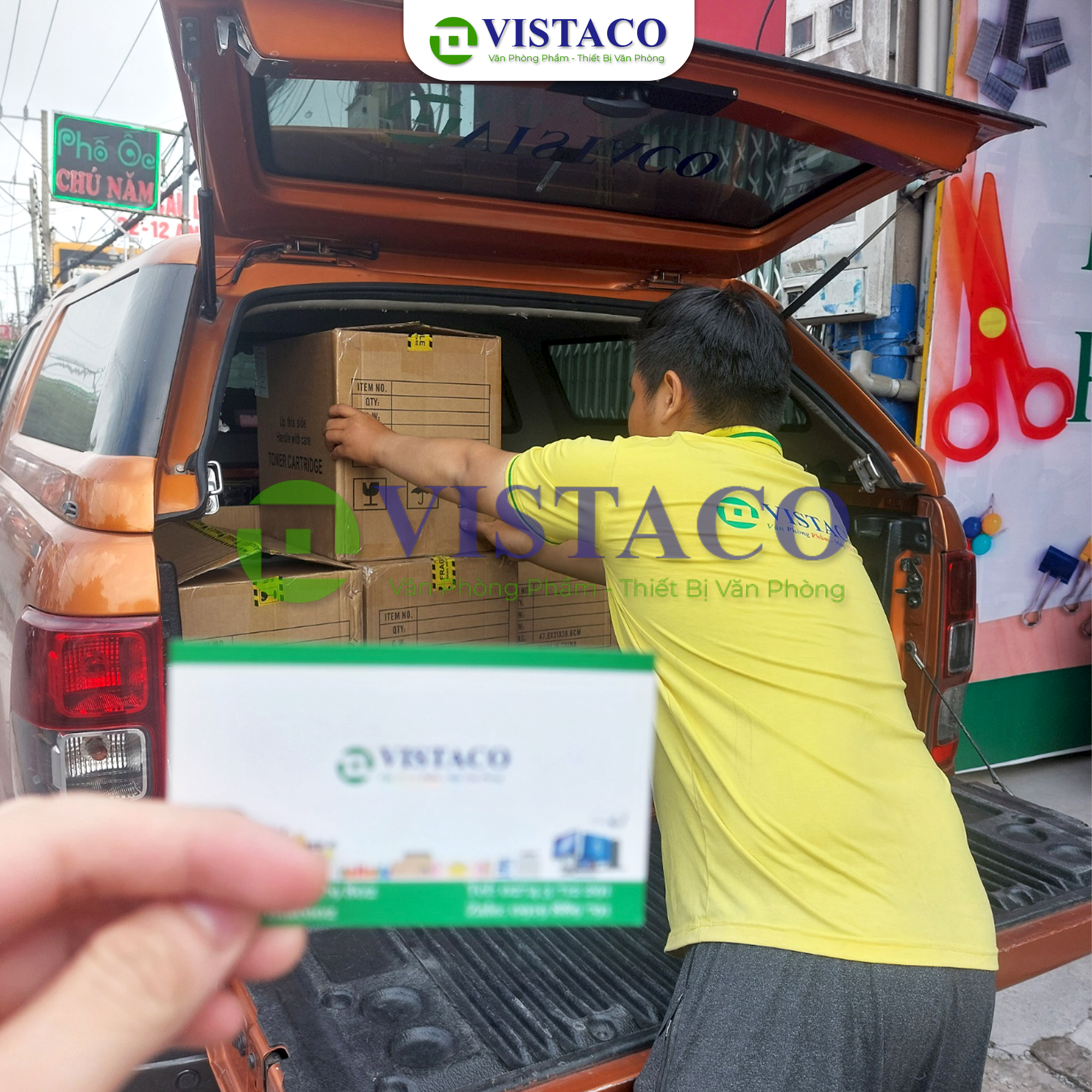 VISTACO đang chuẩn bị giao hàng cho quý đơn vị là WORLDEN - Nạp mực in Bình Dương